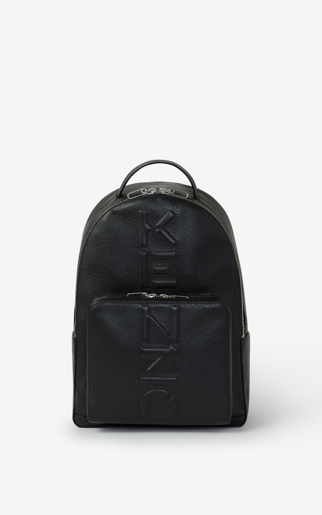 Mochila Kenzo Grained Couro Masculino - Pretas | 245ESAKRY